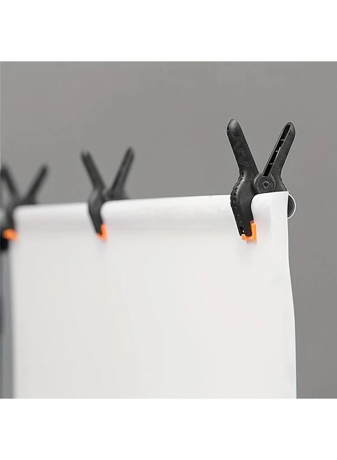 30pcs 2 Inch Plastic Spring Clips Strong Grip Black Orange For Backdrops Crafts Woodworking - Image 4