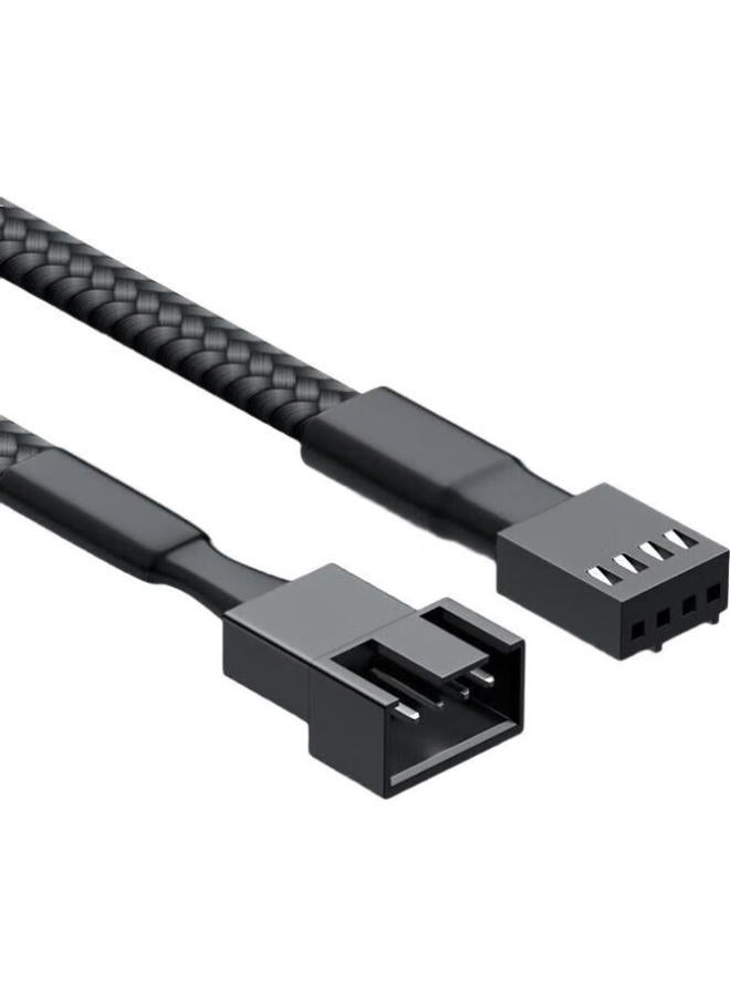 Linkstone 4Pin Pc Case Motherboard Fan Extension Cable One-To-One Desktop Computer Host Fan Adapter Cable Compatible With 3Pin Interface One-To-One Support Pwm Intelligent Temperature Control - Image 1
