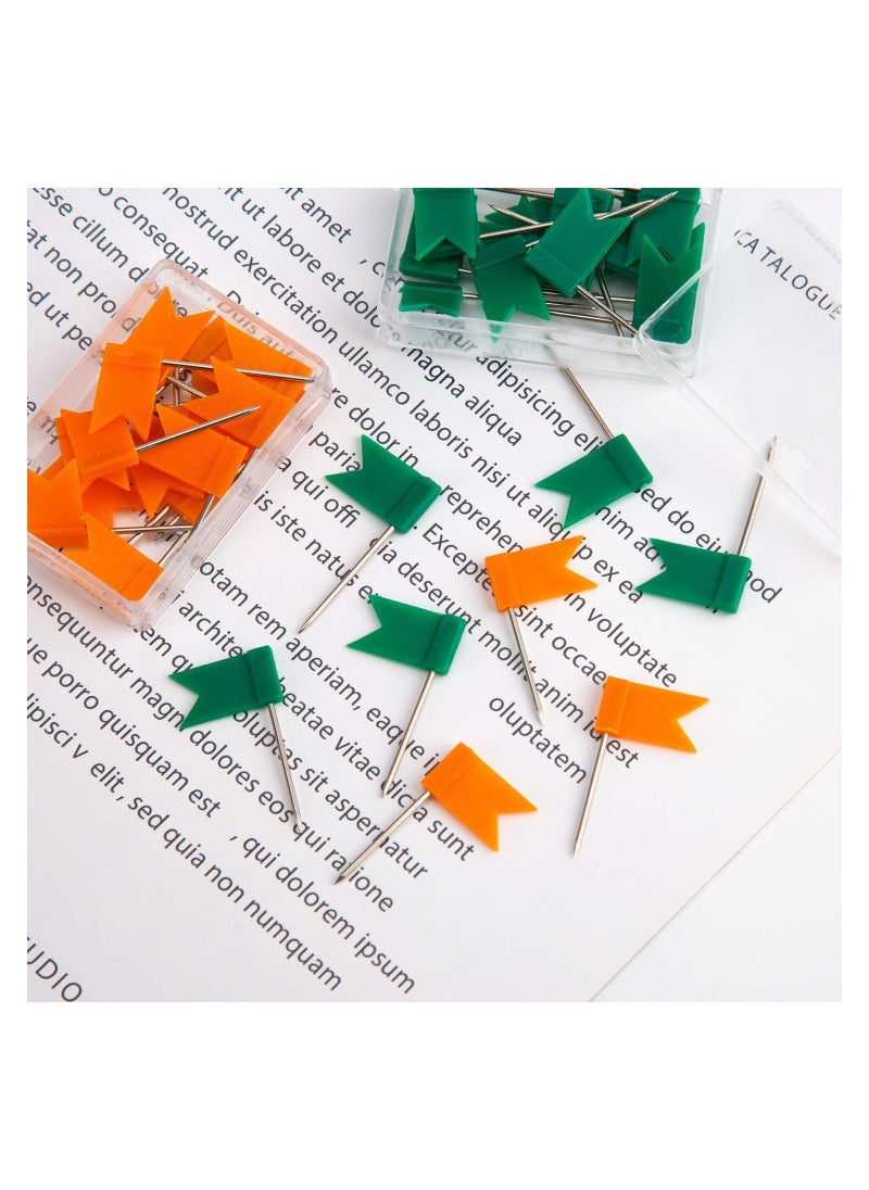 SYOSI - Push Pins, 400 PCS Map Tacks, Marking Pins, 8 Assorted Colors, Map Thumb Tacks Plastic Head, with Steel Point, Colored Map Thumb Tacks for Cork Bulletin Board, Picture Hanging at Home School - Image 1