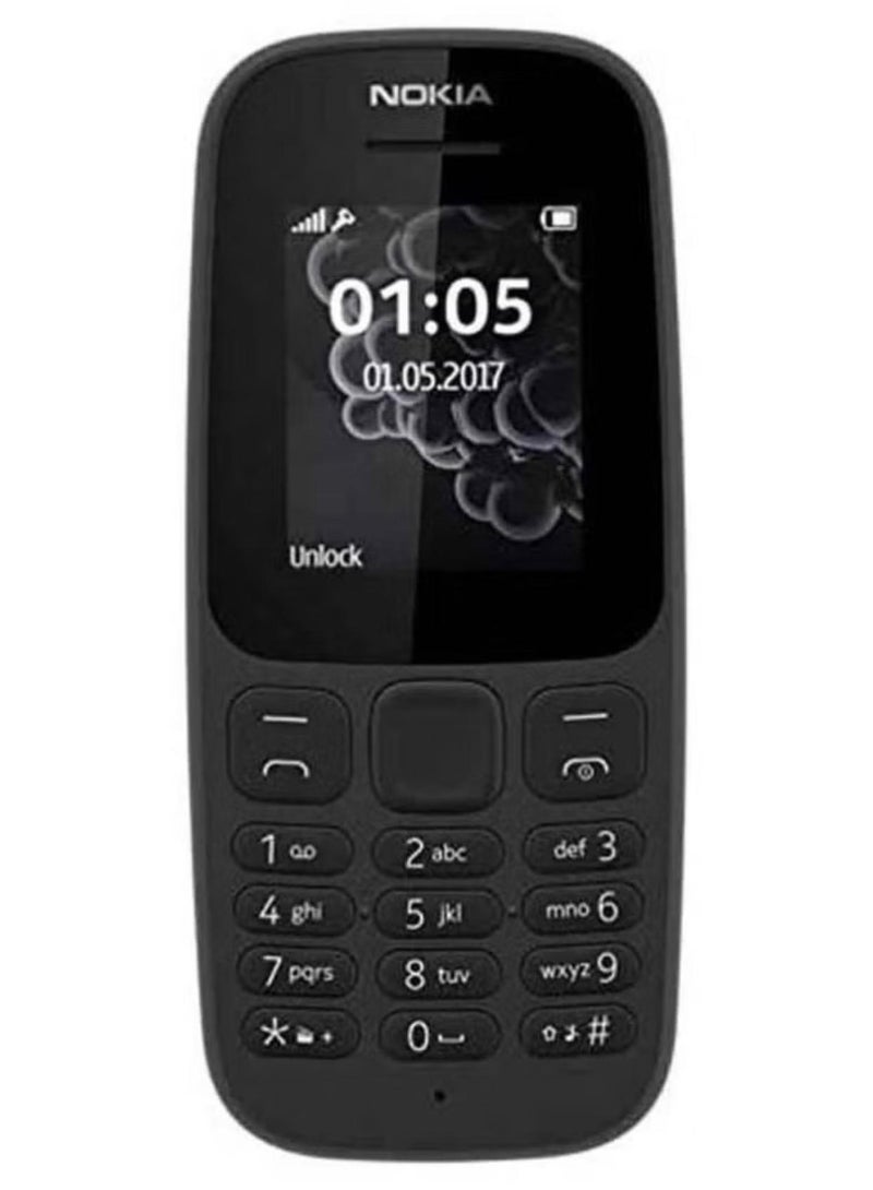 موبايل 105 ثنائي الشريحة باللون الأسود 4G