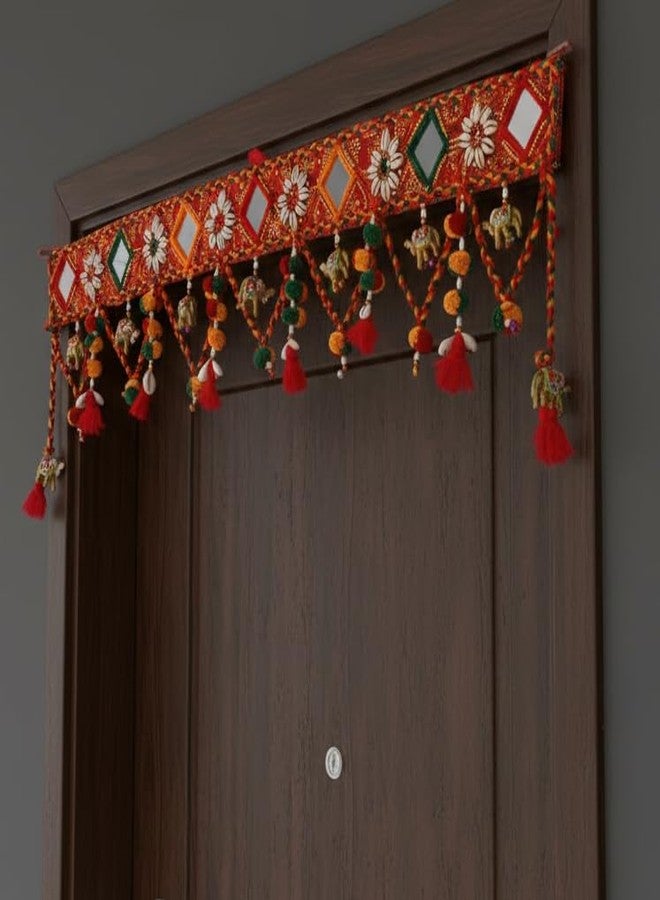 PREETENCY-kodi/Kaudi toran/thoranam/Thorna/Thoran/Lucky Festoon for Door Entrance hangings | Bhandanwar for Festive Decor,Pooja Room-3 FITS - Image 1