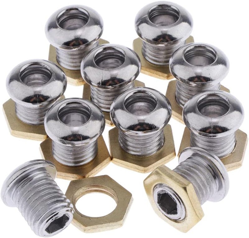 klarako 10 Pieces Drum Air Vent Made of Solid Zinc Alloy with Seal And - Image 1