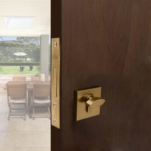 Volo Door Dead Lock with Brass 50mm Cylinder and Computerized Keys - High-Security Lock for Exterior and Interior Doors, Ideal for Home, Office, and Commercial Use (Antique) - Image 4