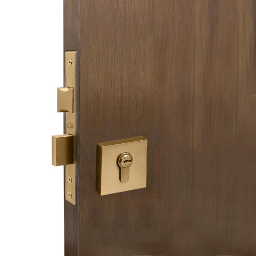 Volo Door Dead Lock with Brass 50mm Cylinder and Computerized Keys - High-Security Lock for Exterior and Interior Doors, Ideal for Home, Office, and Commercial Use (Antique) - Image 3