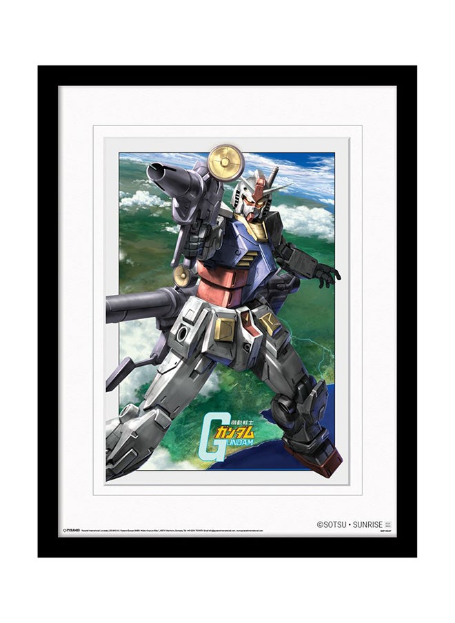 Pyramid Pyramid Gundam Taking The Shot 30 X 40cm Digital Mounted Framed 