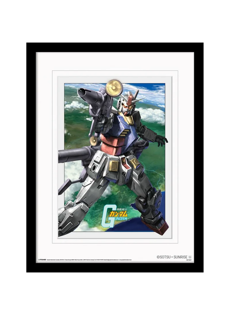 بيراميد Pyramid Gundam Taking The Shot 30 X 40cm Digital Mounted Framed