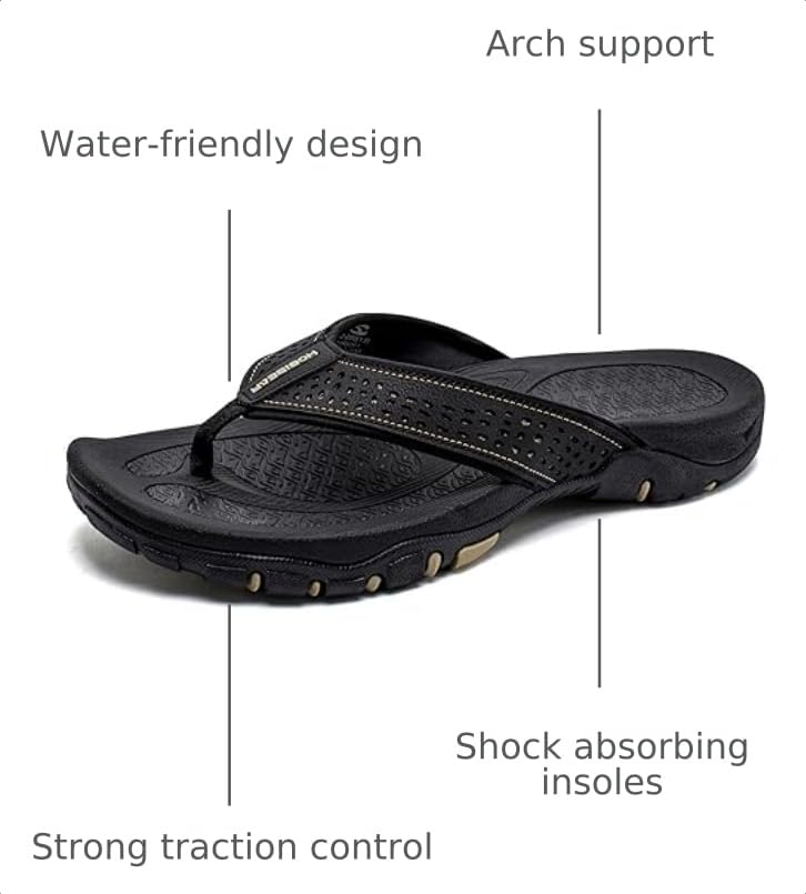 Mens Thong Sandals Indoor and Outdoor Beach Flip Flop - Image 4