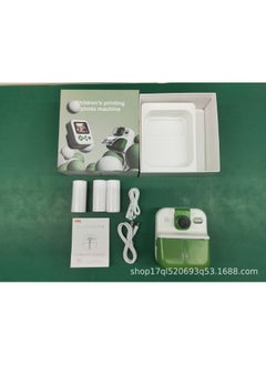 Generic Style Children's Digital Camera, Cute Cartoon Mini Photo Printing Digital HD Printing Camera-Color:Green  - Image 1