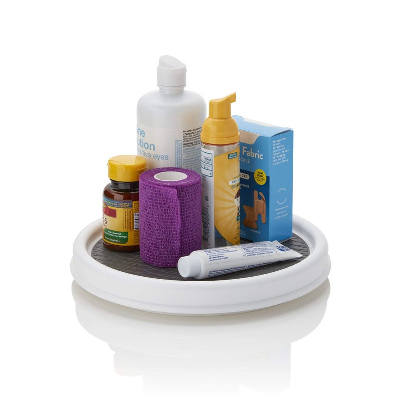 Copco Non-Skid Pantry Cabinet, 9-Inch, White/Gray - Image 3