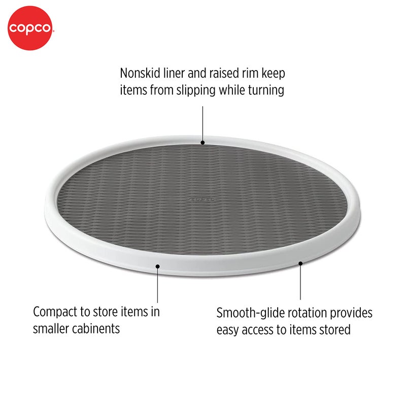 Copco Non-Skid Pantry Cabinet, 9-Inch, White/Gray - Image 2