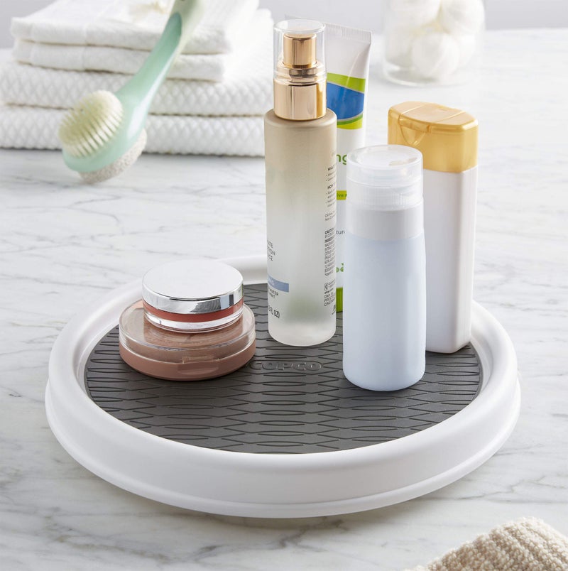 Copco Non-Skid Pantry Cabinet, 9-Inch, White/Gray - Image 4