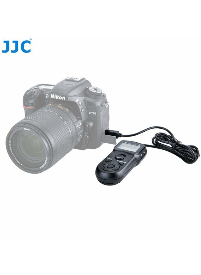 JJC Intervalometer Timer Remote Shutter Cord for Nikon P1000 P7700 P7800 D3100 D3200 D3300 D5000 D5100 D5200 D5300 D5500 D5600 D7000 D7100 D7200 D7500 D600 D610 D750 Df Z6 Z7, Replace Nikon MC-DC2 - Image 5