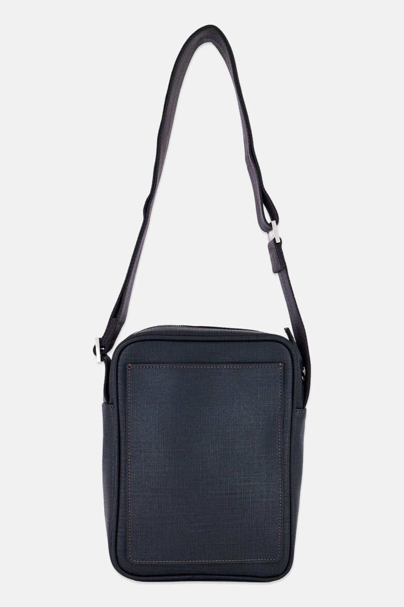 CERRUTI 1881 Men Brand Logo Cross Body Bag, Dark Grey  - Image 2