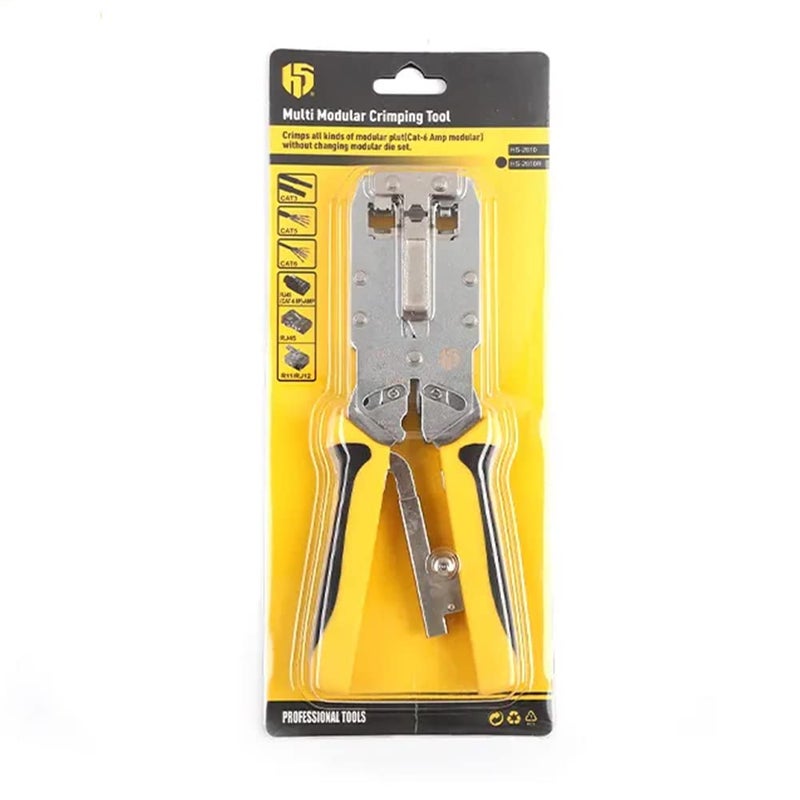 Cable Crimper with Built in Wire Cutter - RJ11 - RJ45 - CAT6/HS-2810R - Image 2