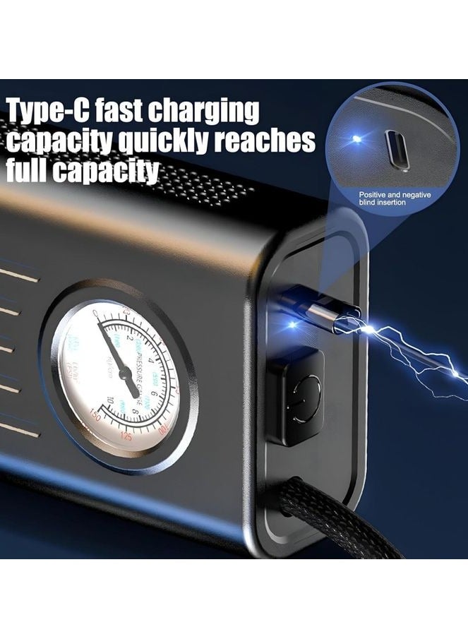 كمبروسر هواء للسيارة - مضخة هواء متنقلة بسرعة نفخ عالية - موديل GZ000066 - Image 5