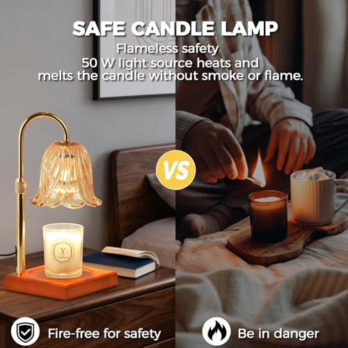 GODONLIF Candle Warmer Lamp with Timer Dimmable, Birthday Gifts for Women Mom, House Warming Gifts New Home Decor, Wax Melt Warmer for Jar Candles - Image 2
