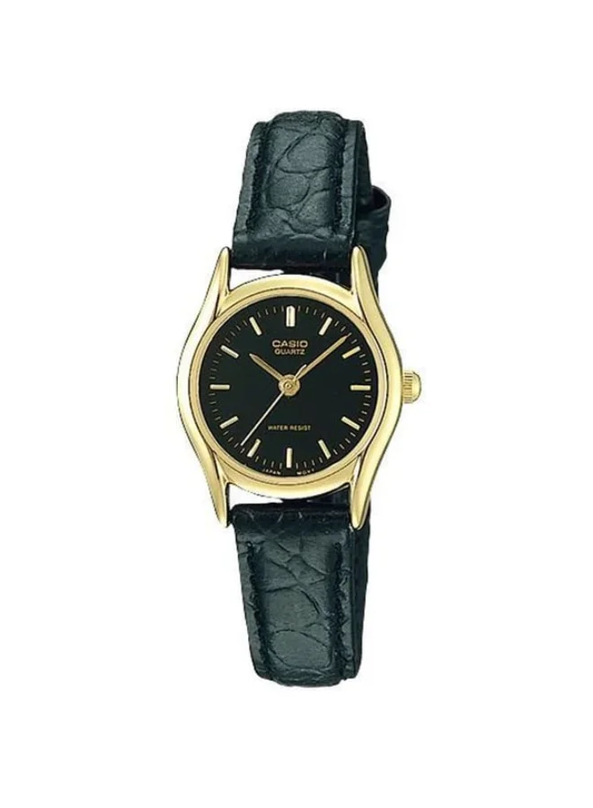 CASIO Women's Leather Analog Watch LTP-1094Q-1ARDF - 28 mm