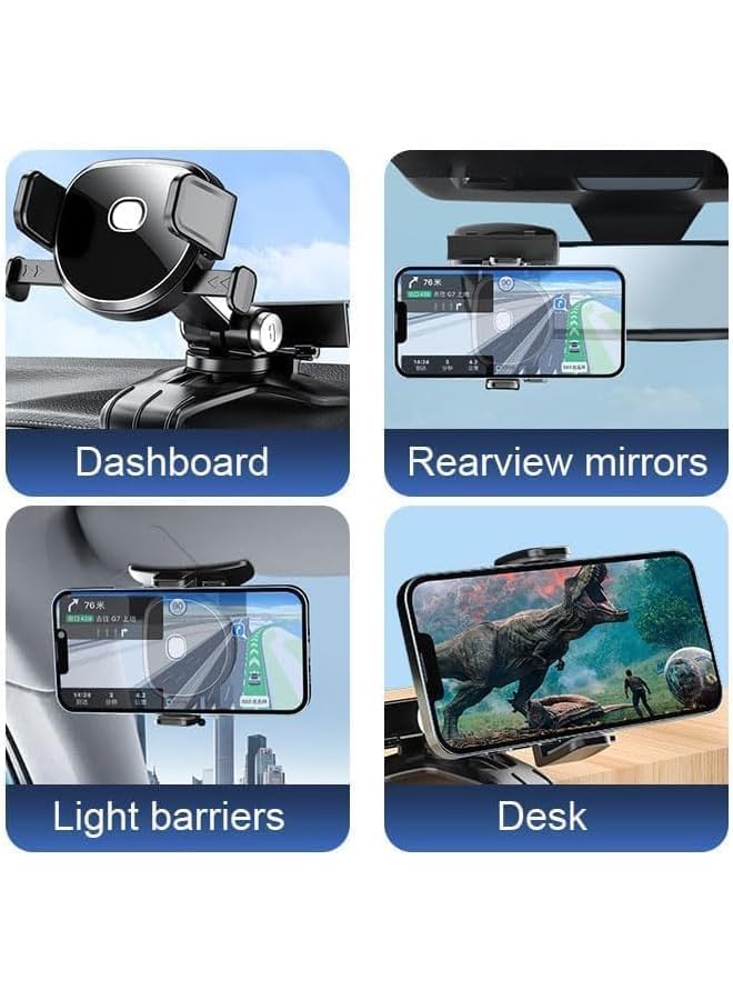 S-TOP Car Phone Mount Holder, Adjustable Universal Windshield Dashboard Car Mount with Secure Grip, Fits Android Devices 4 to 7 Inches for Navigation and Hands-Free Calls - Image 3