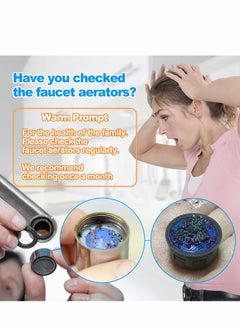 KASTWAVE Aerator Key, Faucet Removal Tools, Wrench with Shell Removal Tool, Replacement Cache Aerators for Sink M 16.5, 18.5, 21.5, 22, 24 mm Tap Flow Restrictor  - Image 3
