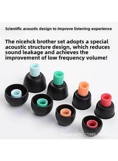 Generic Suitable For Wf-1000xm4 Ear Cap Sony Colombia Silicone Sleeve Ear Cap Sony In-ear Earplug Sleeve-Color:Black-Model:L/M/S/XS  - Image 3