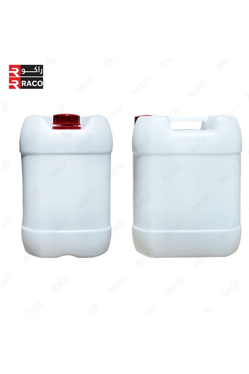 RACO RACO Jerry Can Type Plastic Canister with Black Tamper Evident Cap for Water Oil Food Liquids and Chemicals 20 Litre Made in Oman - Image 2