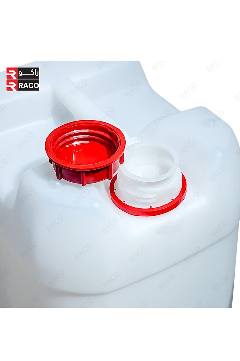 RACO RACO Jerry Can Type Plastic Canister with Black Tamper Evident Cap for Water Oil Food Liquids and Chemicals 20 Litre Made in Oman - Image 4