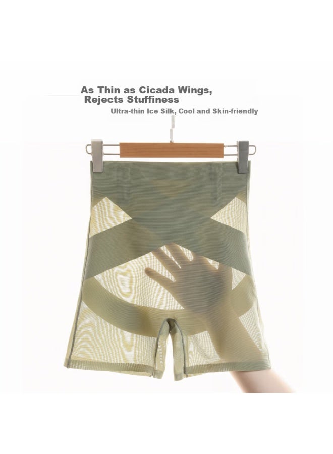 Yuzhaolin Postpartum Shaping High-waist Tummy Control Lifting Antibacterial Thin Summer Safety Pants For Women - Image 2