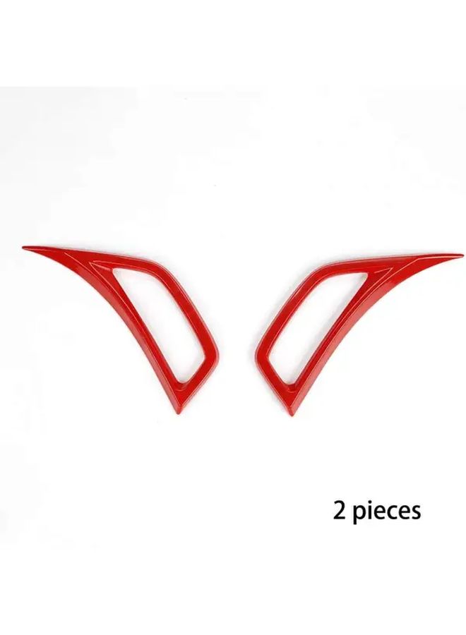 Red Performance Hood Vents for 2018 2024 Jeep Wrangler Gladiator Sporty Trim - Image 4
