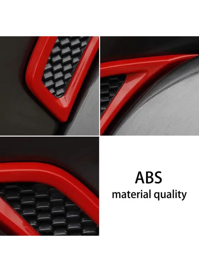 Red Performance Hood Vents for 2018 2024 Jeep Wrangler Gladiator Sporty Trim - Image 3