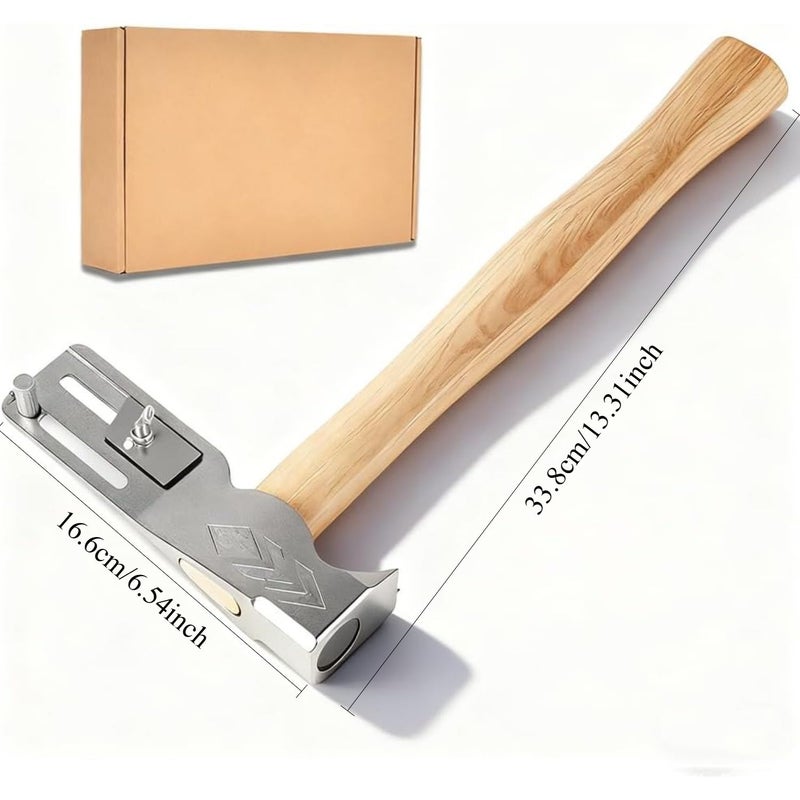 Coma 2025 New Carbon Steel Magnetic Roofing Hammer Ergonomic Magnet Roofing Hatchet With Built In Utility Knife And Nail Claw For Quickly Installing Nails And Removing Tiles - Image 3