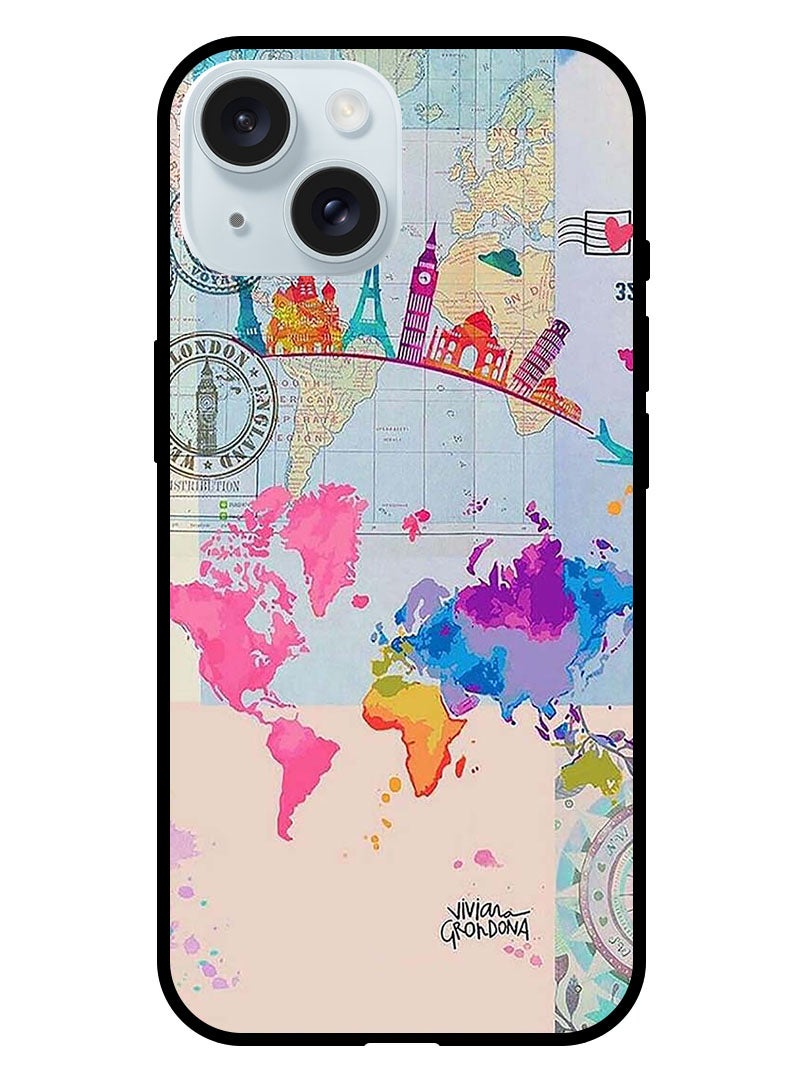 Theodor Protective Case Anti Scratch Shock Proof Bumper Cover For iPhone 15 Travel - Image 1