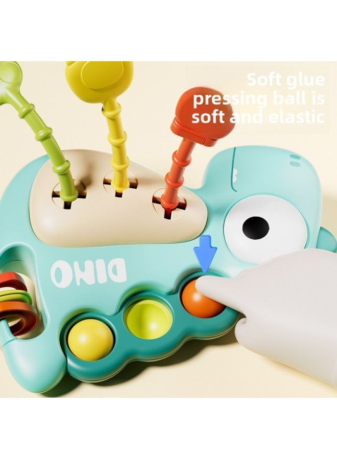 Newborn Infants 3 Early Education 6 Pumping Music 12 Months Pull Music Hand Rattle Toy Baby 0.1 1 Year Old-Color:Zhuanzhuanle Green (single Pack) - Image 5