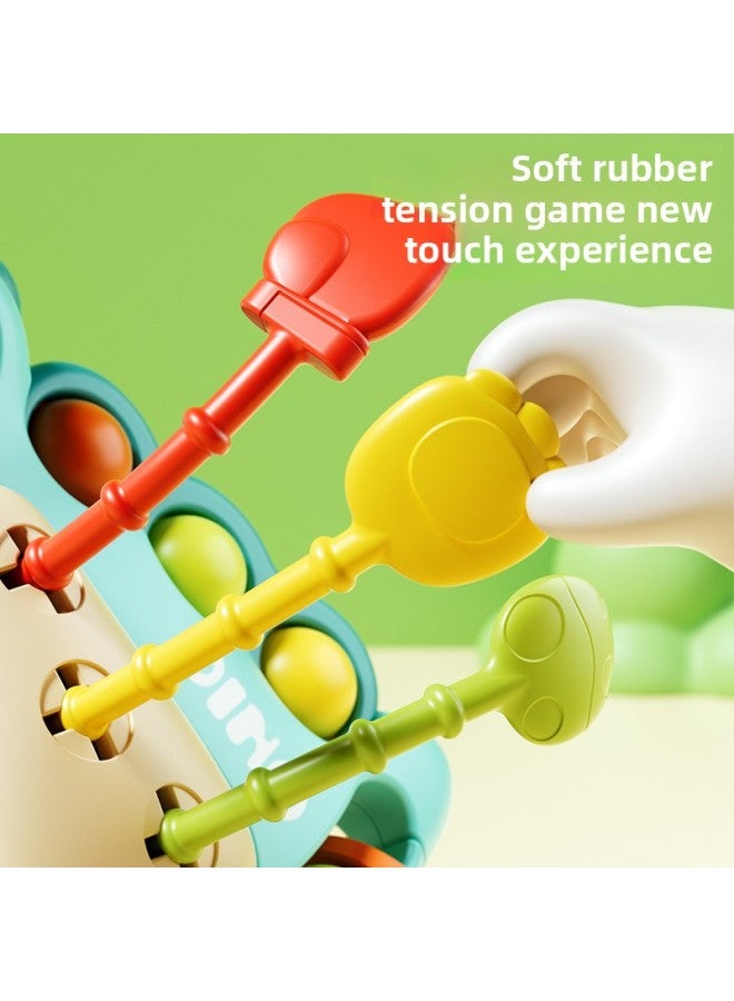 Newborn Infants 3 Early Education 6 Pumping Music 12 Months Pull Music Hand Rattle Toy Baby 0.1 1 Year Old-Color:Zhuanzhuanle Green (single Pack) - Image 4