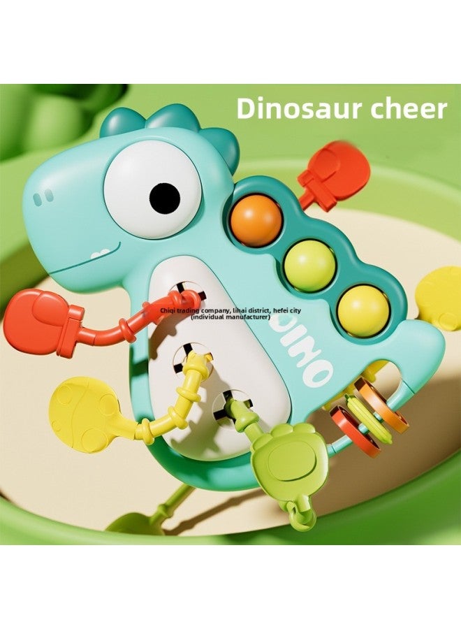 Newborn Infants 3 Early Education 6 Pumping Music 12 Months Pull Music Hand Rattle Toy Baby 0.1 1 Year Old-Color:Zhuanzhuanle Green (single Pack) - Image 2