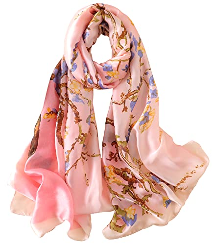 NUWEERIR Womens 100% Large Mulberry Silk Scarf Long Satin Scarf Fashion Lightweight Wraps - Image 4