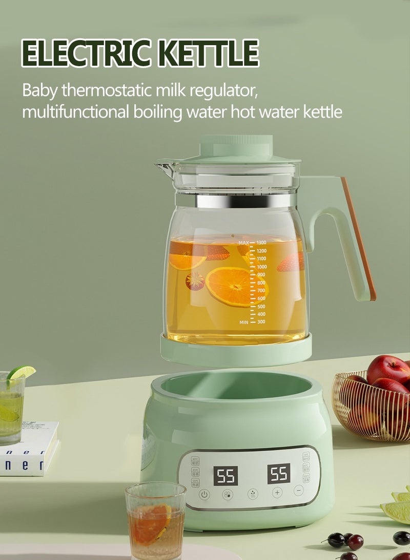 Beirui 1300ML Smart Milk Thermostat Glass Electric Kettle with 6 Temperature Control Presets Electric Tea Kettle for Office, Home Use  - Image 2