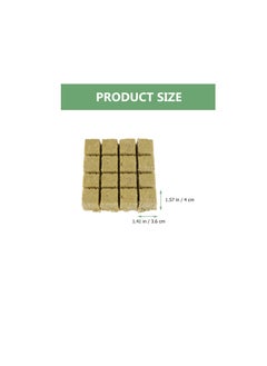 Generic Plant Starter Plugs Starter Blocks 16pcs Hydroponic Nutrient Fertilizer Fiber Soil Block for Plant Seedling Transplanting Growing Herb Flower Vegetables  - Image 2