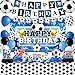 REDWORD Soccer Birthday Party Decorations 44Pcs Soccer Party Decorations with Happy Birthday Backdrop Tablecloth Foil Latex Balloons and Cake Toppers Honeycomb Centerpieces for Boys Sports Party Supplies - Image 2