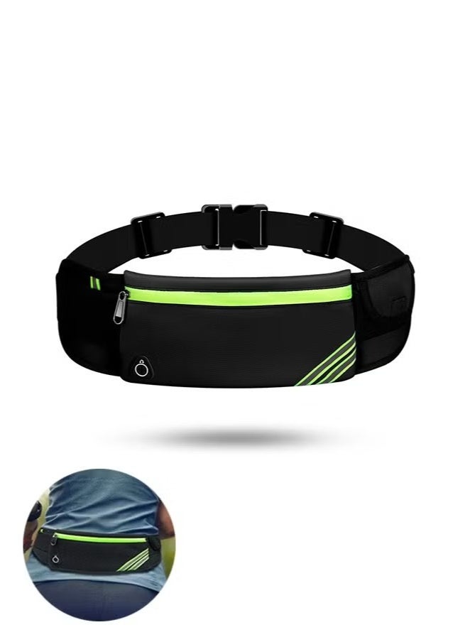 Sports Portable Running Waist Bag, Waist Pack Bag for Hiking Cycling Workout, Reflective Runners Belt Jogging Pocket Belt, Travelling Money Phone Holder for Running - Image 1