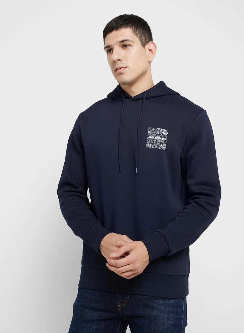 جاك اند جونز Logo Hoodie