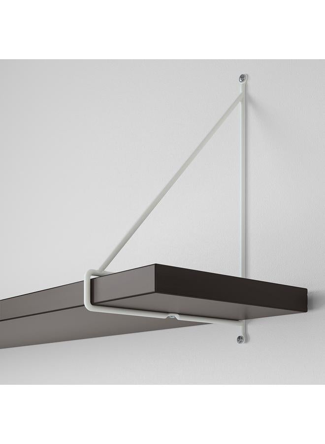 Wall shelf, brown-black/white, 120x20 cm  - Image 5