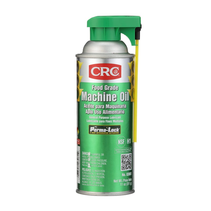 CRC 03081 General Purpose Food Grade Machine Oil Spray, (Net Weight: 11 oz.) 16oz Aerosol,Clear - Image 1
