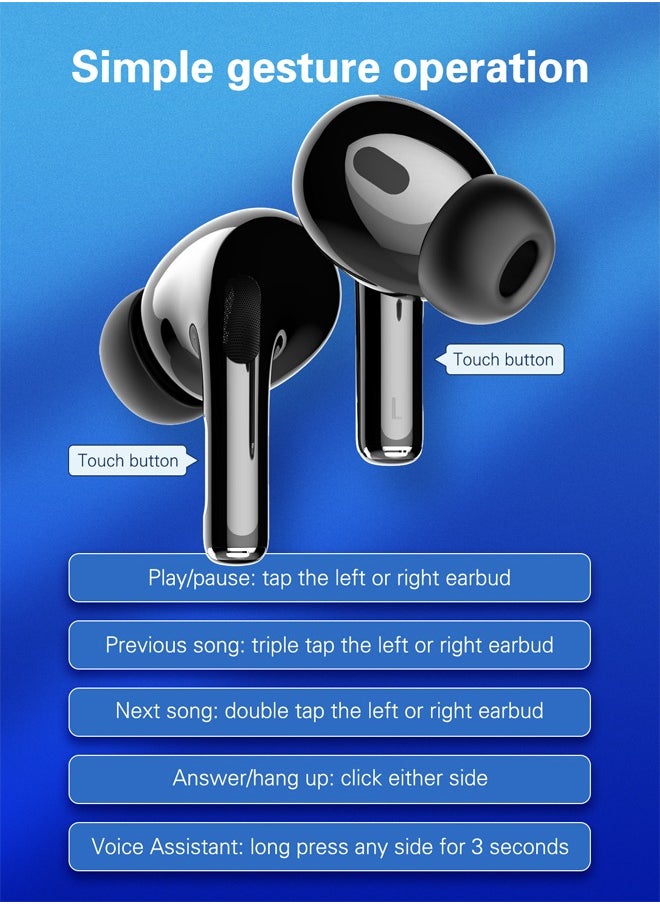 LDNIO True Wireless Earbuds Bluetooth Earphones With Charging Case Black  - Image 4