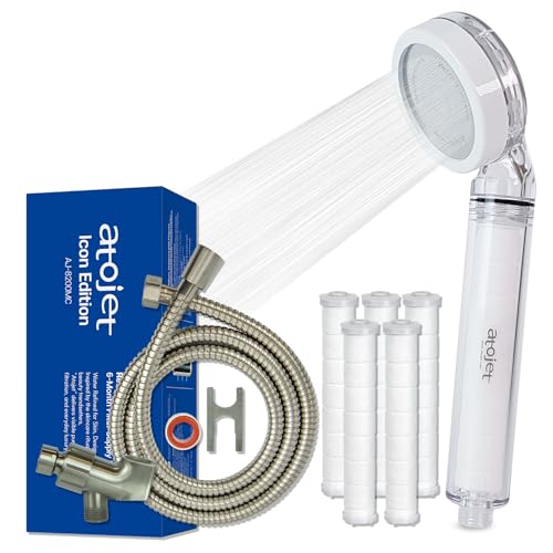 Atojet Filter Shower For K-Beauty Skin Care– Pure Carbon Filters for Softer Skin & Smoother Hair | Carbon Composite Filter l 6 Month Advanced Filtration Set (AJ8200MC-SET-6MO) - Image 1
