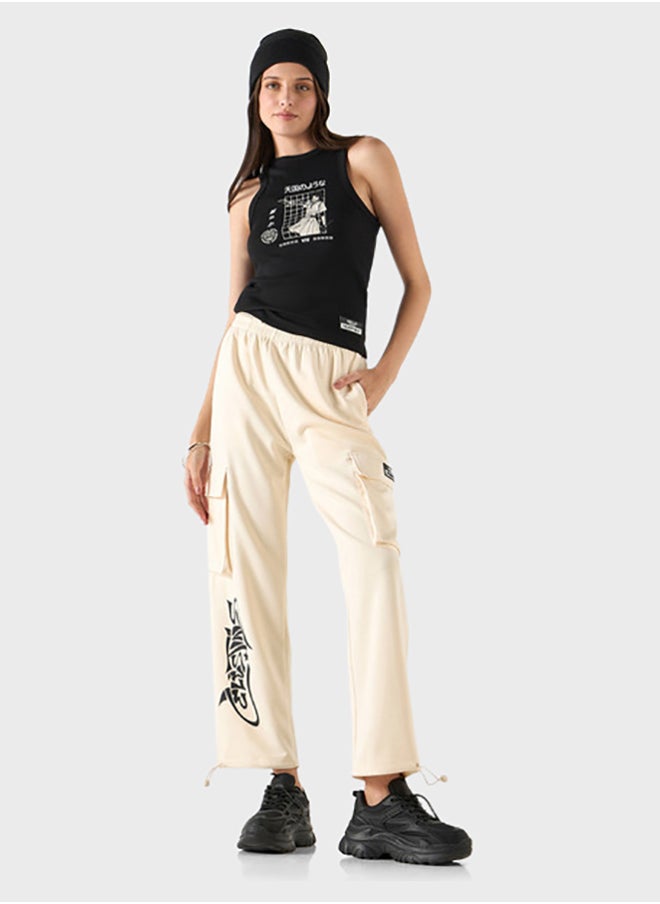 SP Characters - Anime Print  Crew Neck Tank Top - Image 1