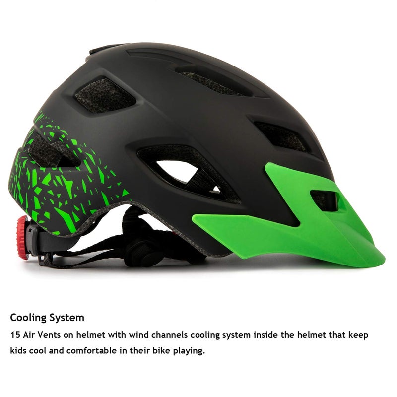 EXCLUSKY Kids Helmet, Exclusky Kids Bike Helmet Adjustable Safety Lightweight Children for Skating Cycling Scooter Boys and Girls Bicycle Helmets Ages 5-8-14 - Image 5