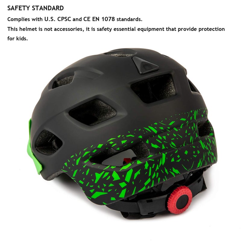 EXCLUSKY Kids Helmet, Exclusky Kids Bike Helmet Adjustable Safety Lightweight Children for Skating Cycling Scooter Boys and Girls Bicycle Helmets Ages 5-8-14 - Image 3