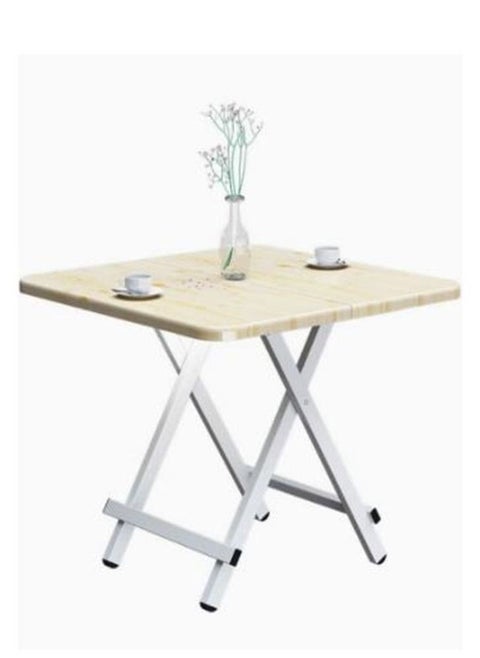 Dining Table Kitchen Dining Table Modern Leisure Table Square Dining Table Wooden Desk Folding Camping table Portable Dinner Table for Kitchen 60cm*60cm