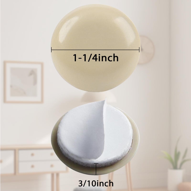 new space 24 Pcs Self-Stick Appliance Sliders For Kitchen Appliances, 1-1/4 Inch Furniture Sliders, Easy To Gliding & Space Saving, Chair Sliders For Carpet - Move Furniture Smoothly, Keep Floors Flawless! - Image 2