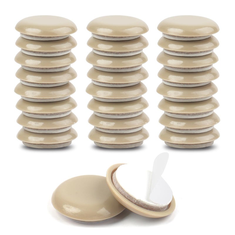 new space 24 Pcs Self-Stick Appliance Sliders For Kitchen Appliances, 1-1/4 Inch Furniture Sliders, Easy To Gliding & Space Saving, Chair Sliders For Carpet - Move Furniture Smoothly, Keep Floors Flawless! - Image 1